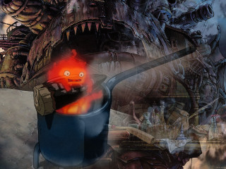 Cartoon character holding large object 2 - a giant monster free wallpaper