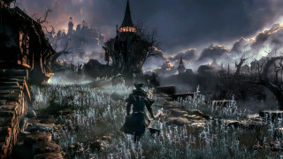 Man walking dead grass dark 2 - bloodborne free wallpaper