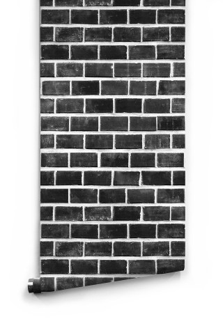 Black white brick wall border - product photo free wallpaper for mobile