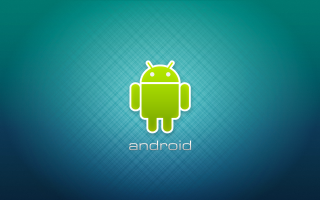 Android logo green blue outline - a white outline free wallpaper for desktop