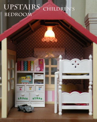 Dollhouse bed dresser car lights - a red roof free wallpaper for mobile