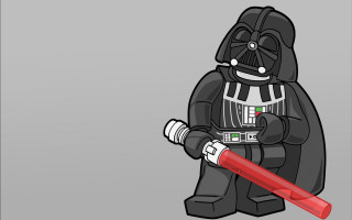 Lego darthvader redstick blackoutfit pixelart - a red tie free wallpaper