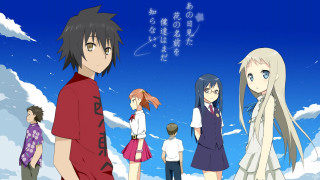 People blue sky clouds background - promotional free wallpaper for desktop