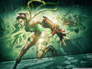 Woman green dancing rain snake - a green outfit free wallpaper