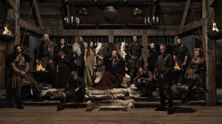 Group people room fireplace gathering - boleslaw cybi free wallpaper for desktop