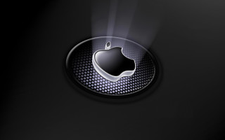 Black apple logo light black - free light wallpaper for desktop