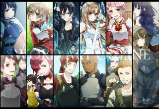 Anime characters expressions hair colors 15 - elysium free wallpaper