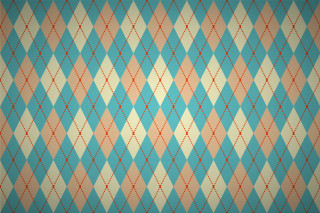 Blue orange checkered lightgreen lightorange - green background free wallpaper