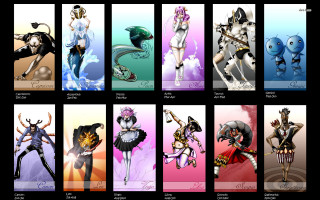 Anime character poses expressions series - tarot card free wallpaper