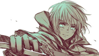 Person sword hood drawing art - a drawing of a person free wallpaper