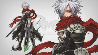 Anime characters white hair red - a couple of anime characters free wallpaper