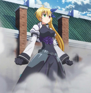 Woman clouds blonde blue sky - free 3d render wallpaper for tablet