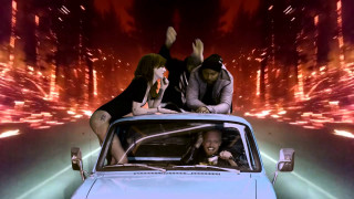 Two people car dog hood - the back of a car free wallpaper for desktop