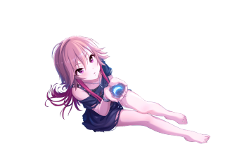 Girl blue ball pink hair - a blue ball free wallpaper