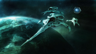 Sci fi astronaut aurora milkyway - sci fi fantasy free wallpaper