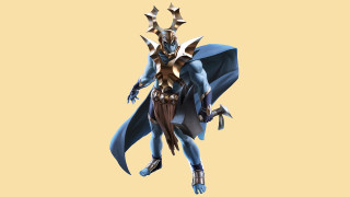 Armored man sword cape spikes - 3 d model free wallpaper