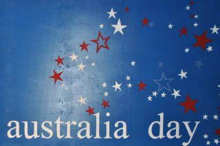 Australia day sign blue background - colin mccahon free wallpaper