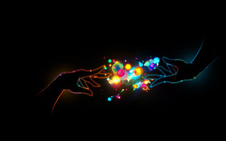 Glowing object person hand black - a person holding free wallpaper for desktop