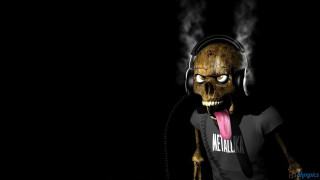 Creepy person headphones tongue dark - tongue free wallpaper