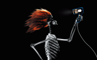 Skeleton camera head dark flashlight 2 - a skeleton free wallpaper