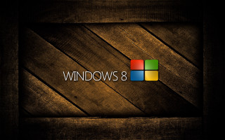 Wooden wall windows8 logo wooden 5 - 8 k hd free wallpaper