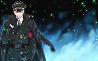 Military uniform man snow night - a man in a military uniform free wallpaper