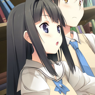 Anime girls book shelf books - chizuko yoshida free wallpaper for tablet