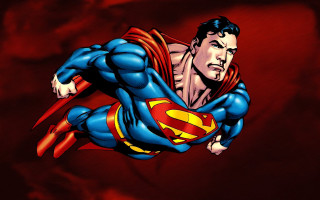 Superman flying cape open hands - his hip free wallpaper for desktop