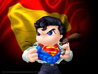 Cartoon character superman shirt pipe - flag free wallpaper