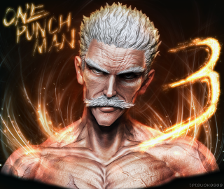 Man mustache digital painting caption - a digital painting style free wallpaper