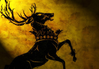 Deer crown painting royal art - game free wallpaper for desktop