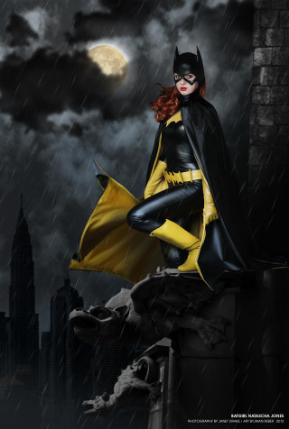 Bat woman rainy night gothic - dark night free wallpaper