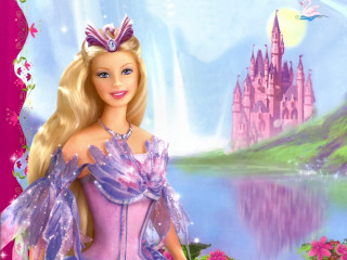 Barbie doll castle pink dress 2 - a barbie doll free wallpaper