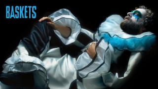 Bearded man blue makeup white - mask free wallpaper