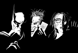 Batman joker glasses woman cigarette - glass free wallpaper for desktop