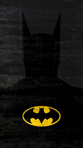 Batman silhouette bat symbol yellow - the chest free wallpaper