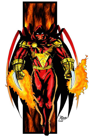 Man sword fire demon chest - his chest free wallpaper for mobile