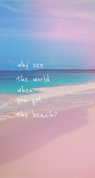 Beach sunset horizon quote english - free beach wallpaper for mobile