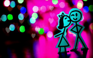 Paper cutout person heart colorful - a colorful background free wallpaper