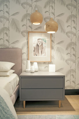 Bedroom with bed interior design 37 - colour free wallpaper for mobile