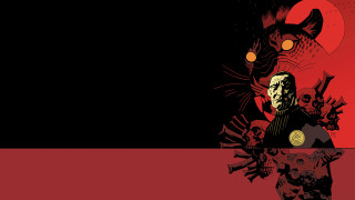 Man knife demon red background - eldritch free wallpaper for desktop