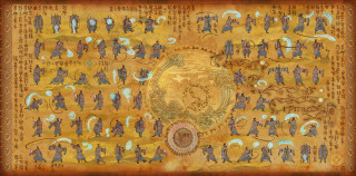 Group circle painting people artwork - person free wallpaper for desktop