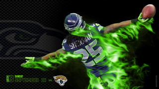 Football player air green fireball - a football free wallpaper