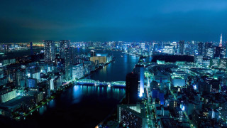City night river bridge scenery - andreas gursky free wallpaper for desktop