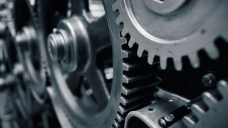 Metal gear wheel bw background - les automatiste free wallpaper