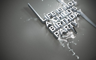 Metal knife words photorealism greyscale - david firth free wallpaper