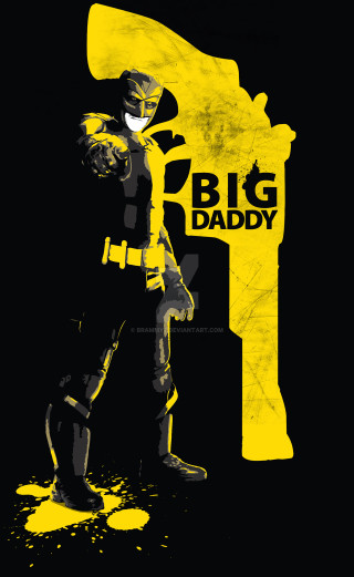 Man yellow black suit gun - suit holding free wallpaper