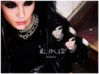 Woman black hair black outfit - chain free wallpaper for desktop