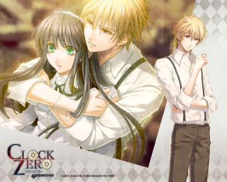 Anime couple characters arms around 2 - their arm free wallpaper