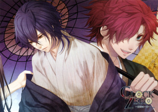 Anime characters umbrellas man woman - umbrella free wallpaper for desktop